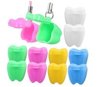 EPIGEIST Boîte à Souvenirs pour Dents de Lait Bébé Garçon et Filles, Plastique Multicolore, Lot de 12, Étui Commémoratif pour Conserver Dents Perdues, Présent Souvenir Style