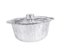 EPIGEIST Boîte Aluminium avec Couvercle pour Barbecue Cuisson et Transport Cadeau Pendaison de Crémaillère Bol Étanche Aluminium pour Grillades
