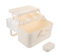 EPIGEIST Boîte de Rangement Multi-usages à Niveaux avec Couvercle Étanche et Poignée Organiseur Portable pour Médecine Maquillage Vernis à Ongles et Fournitures Artisanat Grand Volume pour