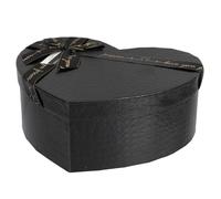 EPIGEIST Boîte Forme de Cœur Noire Capacité Boîte pour Mariage et Saint Valentin Coffret Élégant et Polyvalent