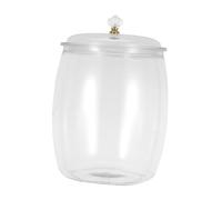 EPIGEIST Boîte Hermétique Alimentaire avec Couvercle Étanche en Plastique Transparent Couleur 6,5l Grand Pot à Cookies Conservation des Aliments la Maison