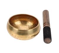 EPIGEIST Bol Chantant Tibétain Cuivre Set de Bouddhiste avec Bol Sonore pour Yoga Relaxation et Pratiques Spirituelles