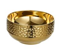 EPIGEIST Bol Repas Inox Martelé Doré 11,5 Cm Double Paroi Résistant la Chaleur Anti-brûlure Usage Maison Restaurant Camping Léger Portable