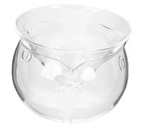 EPIGEIST Bol Verre Transparent pour Salade et Cocktail avec Chambre à Glace Intégrée de Récipient Élégant et Stable pour Dessert et Jus Pratique et pour Usage Domestique