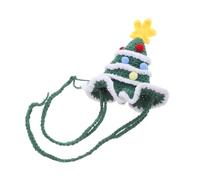 EPIGEIST Bonnet Noël pour Chien et Chat Style Sapin Bonnet Tricoté Chaud Hiver avec Pompon Accessoire Costume Festif pour Animaux Fête