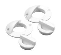EPIGEIST Bouchon de Vidange Bateau en Plastique Blanc, Lot de 2 Pièces, Construction Robuste, Évacuation de l'eau pour Toutes Applications Marines et Pêche