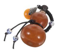 EPIGEIST Bouteille Gourde Vintage 300 ML en Calebasse Cire D’Abeille Pot à Vin Suspendu Décoratif et Étanche Petite Bouteille Gourde Légère pour Maison Bar et Restaurant