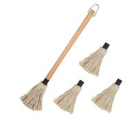 EPIGEIST Brosse BBQ avec Manche Bois Set pour Badigeonnage Sauce et Huile Accessoire Barbecue Pratique pour Cuisson