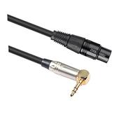 EPIGEIST Câble Adaptateur Audio vers Xlr Femelle avec Coude à Câble Durable pour Microphones Smartphones et Ordinateurs Finition Résistante