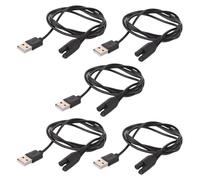 EPIGEIST Câble USB de Remplacement pour Hydropulseur Portable Wp450ec, Lot de 5, Connecteur de Charge Rapide en Plastique, Compatible Irrigateur Buccal Rechargeable, pour Voyage et