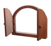 EPIGEIST Cache-prise Interrupteur Électrique en Bois Massif, Plaque de Protection Double Porte, Protection Bébé, Décor Style Ferme, Couvercle Mural Sécurité Cuisine et Chambre,