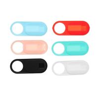 EPIGEIST Cache Webcam Coulissant 6 Pièces en Plastique PP pour Ordinateur Portable et Tablette, Protection Confidentialité, Adhésif Puissant, Usage Bureautique, Design Compact Multicolore