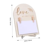 EPIGEIST Cadre Photo Échographie Bois avec Support et Clip Décoration Chambre Cadeau Naissance Pratique et Cadre d'Échographie pour Photos Échographie et Shower
