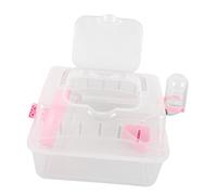 EPIGEIST Cage de Transport pour Petits Animaux Transparente et Portable Cage de Voyage Compacte pour Hamster Design Sécurisé et Léger Facile à Entretenir et Observer