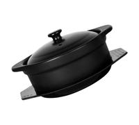 EPIGEIST Casserole Céramique avec Couvercle et Support Antidérapant Pot de Cuisson Polyvalent pour Mijotés Soupes et Plats Maison Résistant Chaleur Design Ergonomique pour Prise Facile