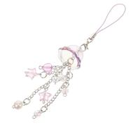 EPIGEIST Chaîne de Téléphone Violette Légère avec Pendentif Étoile et Cœur Ornement Suspendu Décoratif Accessoire Élégant pour Porte et Clés Cadeau pour Toutes Occasions