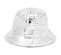 EPIGEIST Chapeau Cowboy Pailleté Femme Chapeau Boule Facettes Disco Bob Compact Léger pour Fête Carnaval Cosplay