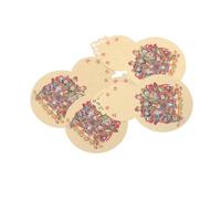 EPIGEIST Charme de Prospérité Chinois 4 Pièces, Amulettes Feng Shui en Laiton Double Face Forme Gourde, Carte Feng Shui Chinoise pour Attirer Richesse, Décoration Nouvel An,