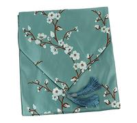 EPIGEIST Chemin de Table Style Chinois Tissu Tissé avec Pompons Nappe Décorative pour Mariage Banquet Fête Table Dresser Flag