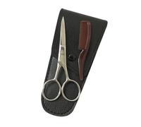 EPIGEIST Ciseaux à Barbe et Moustache Acier Inoxydable Kit pour Sourcils Coupe Précise et Outil Coiffure Professionnel pour Hommes et Barbiers