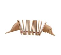 EPIGEIST Claquoir Bois Forme de Dauphin Instrument de Percussion Portatif Bois pour Garçon Fille Musical Sécurisé pour Développement du Rythme et Activités Familiales
