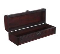 EPIGEIST Coffret à Vin en Bois Style Vintage Boîte de Rangement Individuelle pour Bouteille de Vin Rouge Présent Noël Mariage Anniversaire