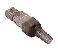 EPIGEIST Connecteur Cata sans Outil Prise Modulaire Passe Fil Or Plaqué Clip Renforcé Installation Facile pour Câble Réseau Ethernet