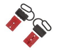 EPIGEIST Connecteur Rapide avec Broches et Coque Protectrice Prise Double Pôle pour Treuil de Récupération et Chariot Élévateur Déconnexion Facile et Fiable Rouge