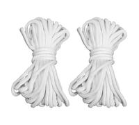 EPIGEIST Corde d'Arrosage Automatique en Coton Blanc 6 MM Mèche Capillaire pour Plantes en Pot Système d'Irrigation Intérieur 2 Rouleaux de 9 M pour Arrosage Hydroponique et Jardinage