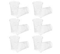 EPIGEIST Coupes de Communion en Verre Transparent 24 Pcs Petits Verres à Liqueur 15 Ml Fond Épais Ensemble de Mini Calices pour Cérémonies Religieuses et Dégustations à Domicile