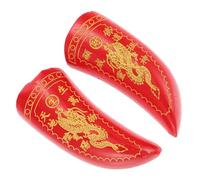 EPIGEIST Coupes de Divination Taoïstes Bois avec Dragon Jumeau et Corne de Mouton Outils Sacrés pour Pratiques Bouddhistes et Rituels Divinatoires