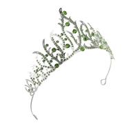 EPIGEIST Couronne de Mariée Strass Argentée Bijou de Cheveux pour Femme Couronne Royale pour Bal de Promo