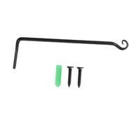 EPIGEIST Crochets Métalliques pour Pots de Fleurs 25 Cm Support Suspendu Mural pour Jardinières et Paniers Crochet en Fer Noir pour Balcon, Jardin et Terrasse, Fixation Robuste pour Plantes Suspendues