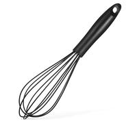EPIGEIST Cuisine Manuel en Silicone Noir Manche PP à Œufs Multifonction 265 X 7 CM Résistant à la Chaleur Ustensile pour Battre Mélanger et Pétrir les Pâtes Accessoire Pratique