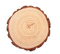 EPIGEIST Dalles de Jardin en Bois Naturel 25-28 CM X 2 CM Pierres Décoratives Extérieures Résistantes aux Intempéries pour Allée de Jardin Terrasse et Aménagement Paysager Surface