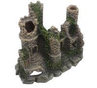 EPIGEIST Décor D’Aquarium Château Réaliste en Résine, Cachette Grosse et Petite pour Poissons, Aménagement Paysager Aquatique, Décorations D’Aquarium Résistantes et Adaptées pour Réservoir