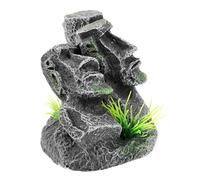 EPIGEIST Décoration Aquarium Résine Statue Moai Île De Pâques Résistante Et Légère Accessoires Tortue Aquarium Décor Miniature Artisanat Créatif