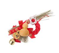 EPIGEIST Décoration Porte Bébé Petite à Suspendre Balai Paille Artisanale Verte Petite Taille Ornement Suspendu Feng Shui Fête du Printemps Shower Chambre -né