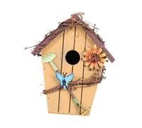 EPIGEIST Décorations De Maison D'oiseau Pendentif Suspendu Rural Maison d'oiseaux Suspendue Pendaison Volet Rouge