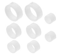 EPIGEIST Douille de reduction meule, kit de bagues d'adaptation de roue, 2 sets, plastique blanc, ajustement précis, application polyvalente, pour travail du métal et du bois
