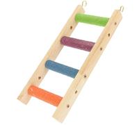 EPIGEIST Échelle Bois pour Oiseaux et Hamsters Escalade Interactif pour Perroquets Perruches et Petits Oiseaux Accessoire Aiguisage des Griffes Stimulant pour Cage