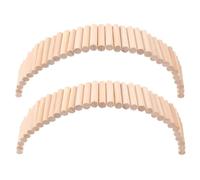 EPIGEIST Échelle en Bois pour Hamster Et Chinchilla, Jouet D’Escalade Solide, Lot De 2 Pièces 6x40 Cm, Pont Suspendu pour Cage Petits Animaux, Jouet Éducatif Et Divertissant