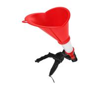 EPIGEIST Entonnoir à Huile Moteur Rouge Multifonction Pince Embout Réglable pour Vidange Automobile Entonnoir à Large Ouverture Kit d'Entonnoirs pour Remplissage Précis et Nettoyage