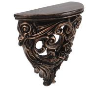 EPIGEIST Étagère Murale Décorative Baroque en Métal Rouge Cuivre, Petite Étagère Flottante 3D pour Salon, la Cuisine et Salle de Bain - Présentoir Mural Vintage pour Plantes, Livres et