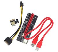 EPIGEIST Extension Gpu Externe Pcie 1 Set pour Ordinateur Portable Connecteur Pci-e 1x vers 16x, Matériau PVC et Cuivre, Compatible pour Gamers et Amateurs Multimédia