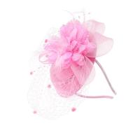 EPIGEIST Fascinator Mariage Voile Filet avec Petit Chapeau Vintage et Plume Tête Élégant Accessoire Coiffure Chic Fête Cérémonie