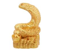 EPIGEIST Figurine Serpent Résine Réaliste pour Décoration Jardin et Bureau Ornement Nouvel an Chinois Sculpture Feng Shui Statue Serpent pour Fête du Printemps