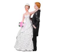 EPIGEIST Figurines de Mariés pour Gâteau de Mariage Résine Ornements Élégants pour Décoration de Table et Bridal Shower Installation Facile et Design Romantique