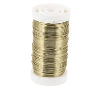 EPIGEIST Fil Galvanisé Doré pour Jardinage Fil de Fer Flexible pour Fixation et Soutien de Plantes Branche et Fleurs Attache Polyvalente pour Tuteurs et Décorations Facile à Plier et