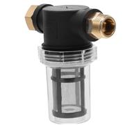 EPIGEIST Filtre Eau pour Machine à Laver Haute Pression US Standard Mesh pour Jardin et Nettoyeur Écran Permanent Débris Raccord pour Tuyau de Jardin Noir